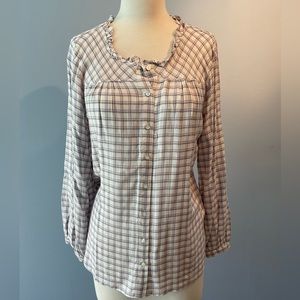 EUC Tablots checkered long sleeve